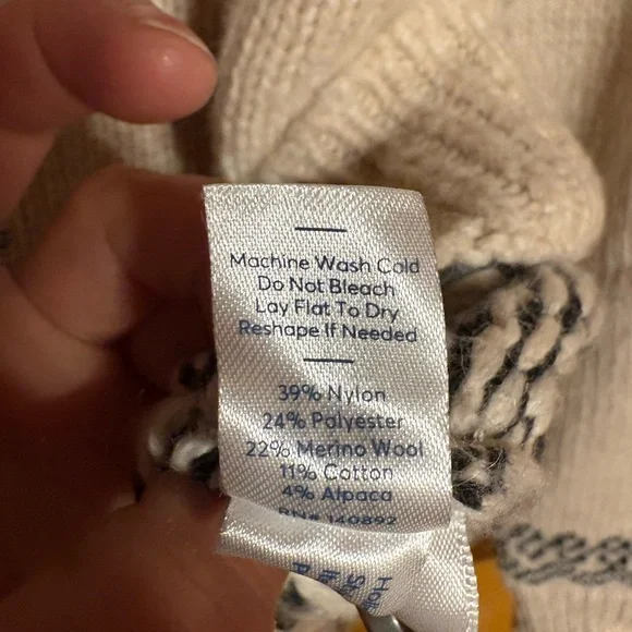 Marine Layer Cream and Brown Patterned Cardigan - Small - Picture 5 of 6